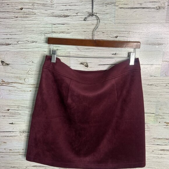 LOFT Red A-Line Mini Skirt Casual size 8 - Picture 6 of 6
